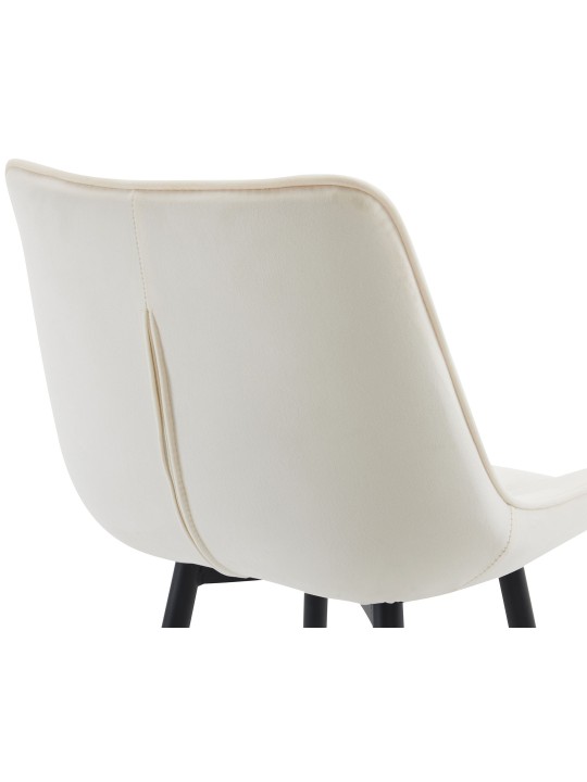 Sæt med 2 barstole Dartford velvet, creme Sæt med 2 barstole Dartford velvet, creme