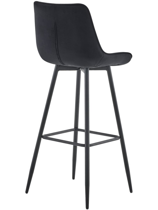 Sæt med 2 barstole Dartford velvet, sort Sæt med 2 barstole Dartford velvet, sort