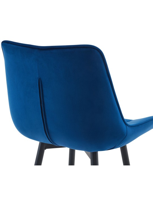 Sæt med 2 barstole Dartford velvet, blå Sæt med 2 barstole Dartford velvet, blå