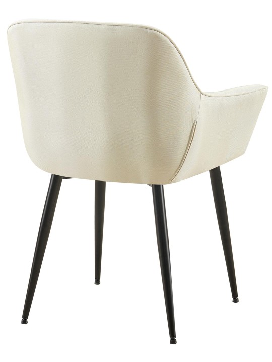 Spisestuestol Roseville stof, creme