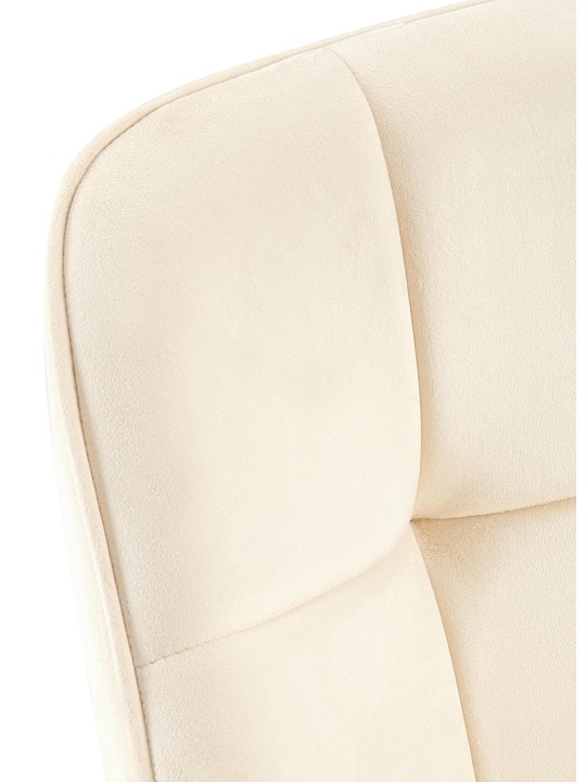 Roseville fløjl spisestuestol, creme Roseville fløjl spisestuestol, creme