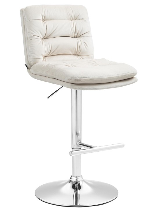 Barstol Damar fløjlskrom, creme