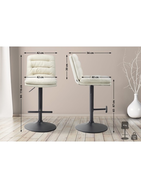 Barstol Damar stof, creme