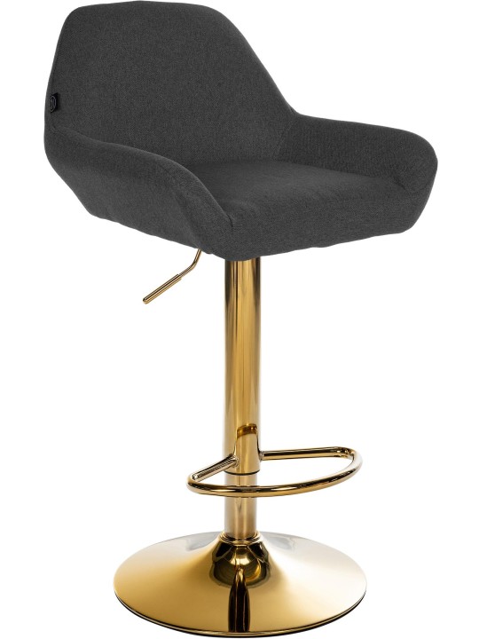 Barstol Braga Guld stof, sort