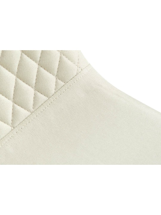 Sæt med 4 stole Giverny stof, creme
