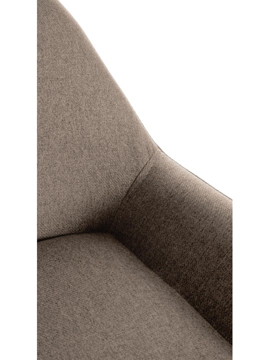 Sæt med 2 barstole Braga Guldstof, taupe