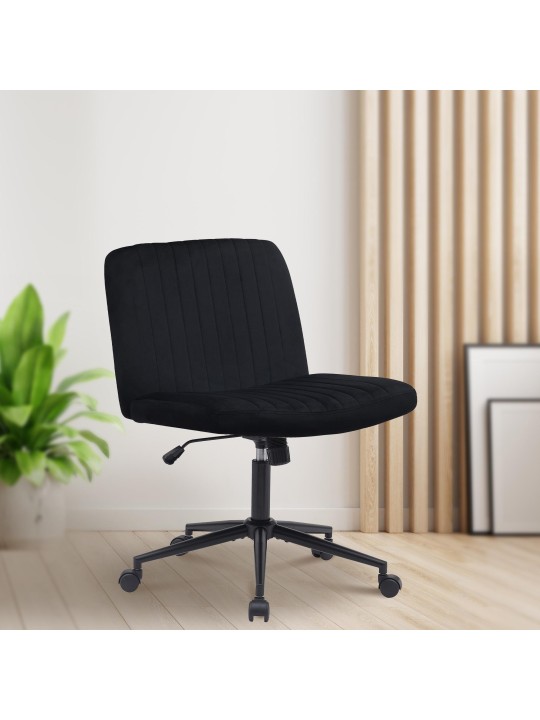 Kontorstol Kingman velvet, sort