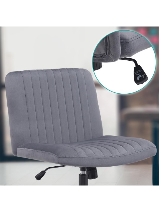 Kontorstol Kingman velvet, mørkegrå Kontorstol Kingman velvet, mørkegrå