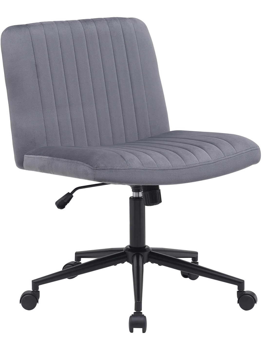 Kontorstol Kingman velvet, mørkegrå