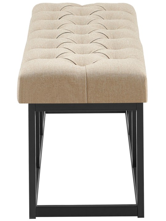 Bænk Amun stof B100, taupe