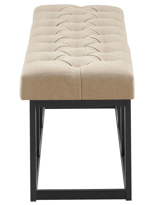 Bænk Amun stof B120, taupe