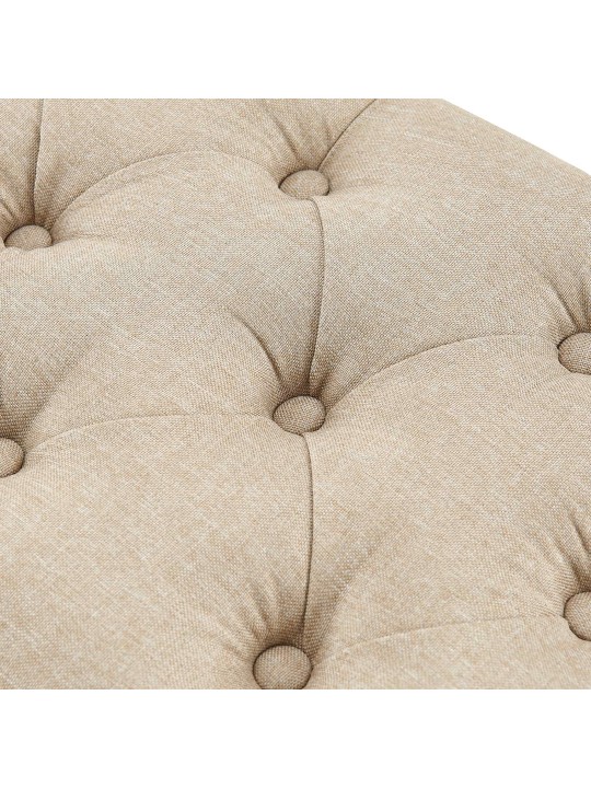 Bænk Amun stof B120, taupe