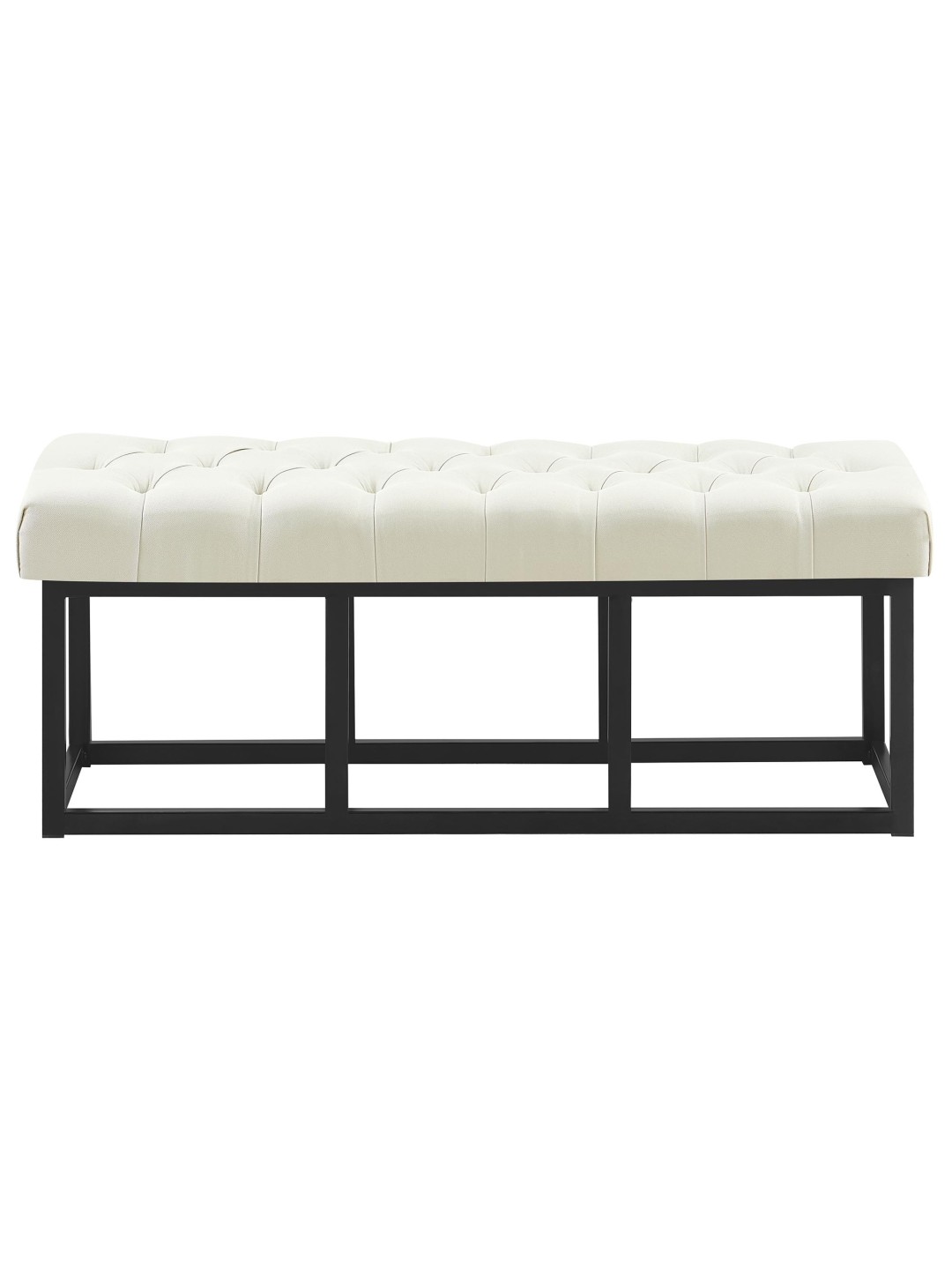 Bænk Amun stof B120, creme