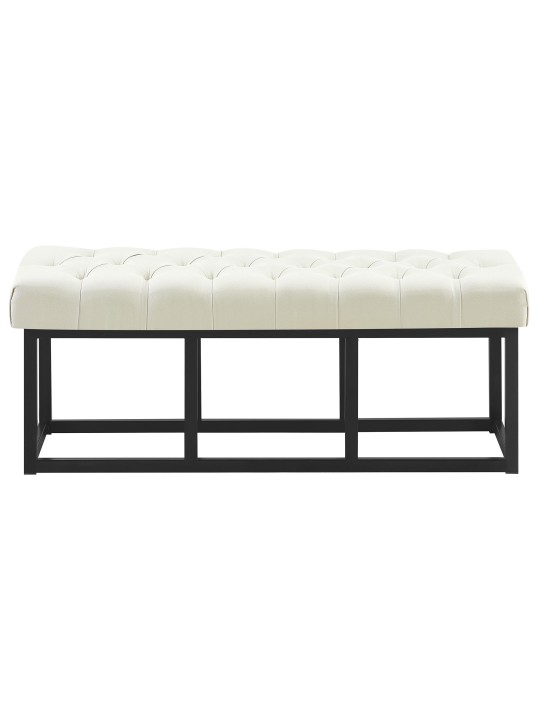 Bænk Amun stof B120, creme