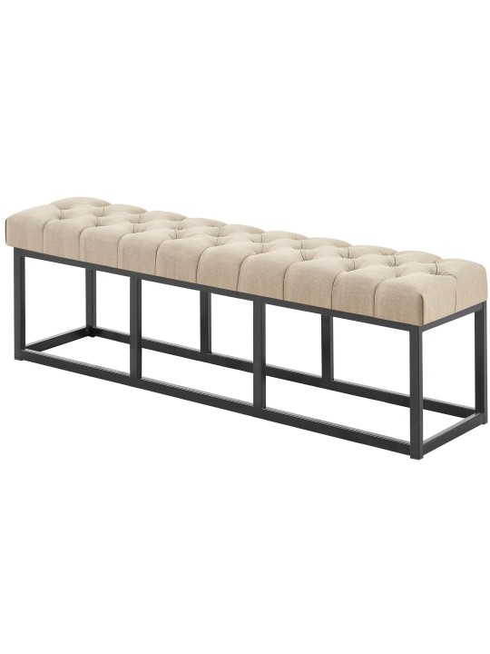 Bænk Amun stof B150, taupe