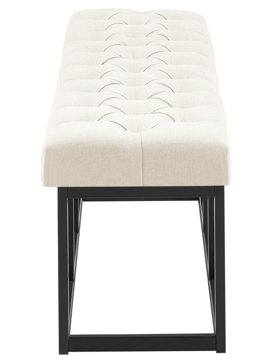Bænk Amun stof B150, creme