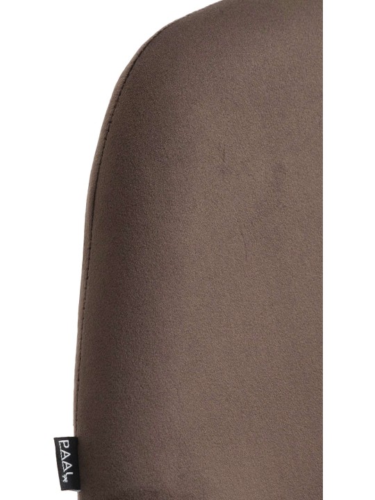 Sæt med 2 barstole Braga velvet, brun