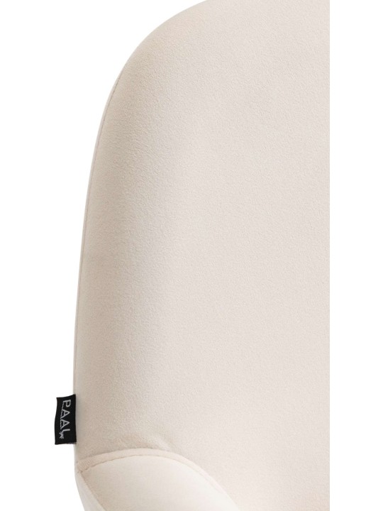 Sæt med 2 barstole Braga velvet, creme