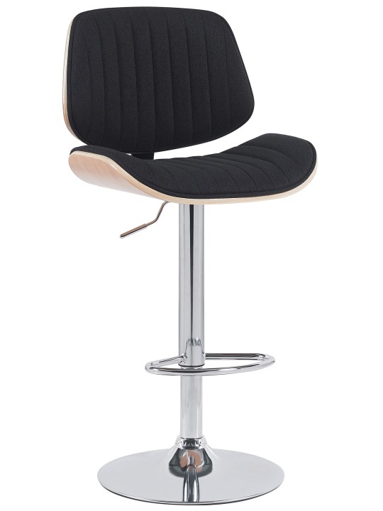 Barstol Clawson stof krom, natur/sort Barstol Clawson stof krom, natur/sort