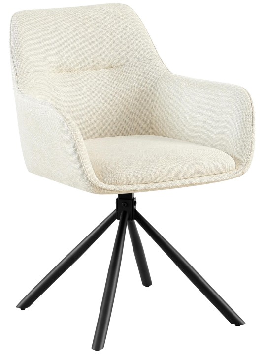 Stol Tipton stof, creme