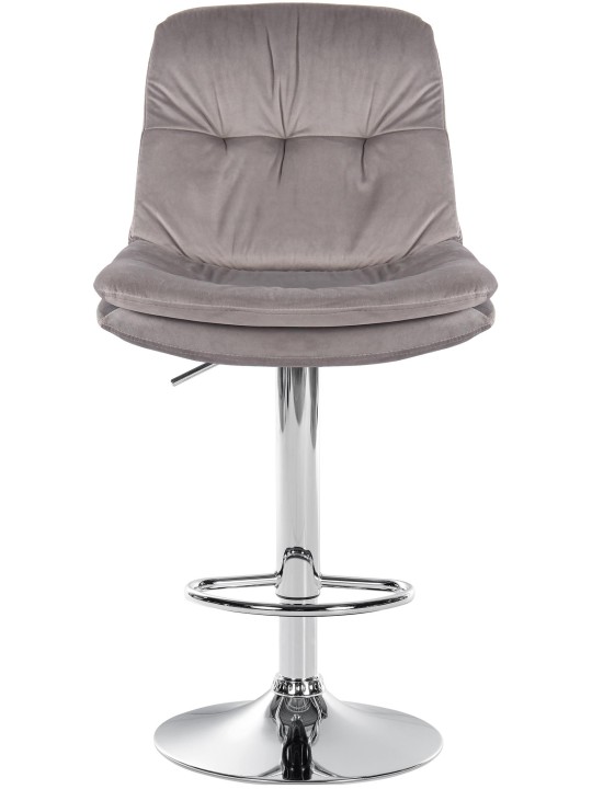 Barstol Laurel Velvet Chrome, grå