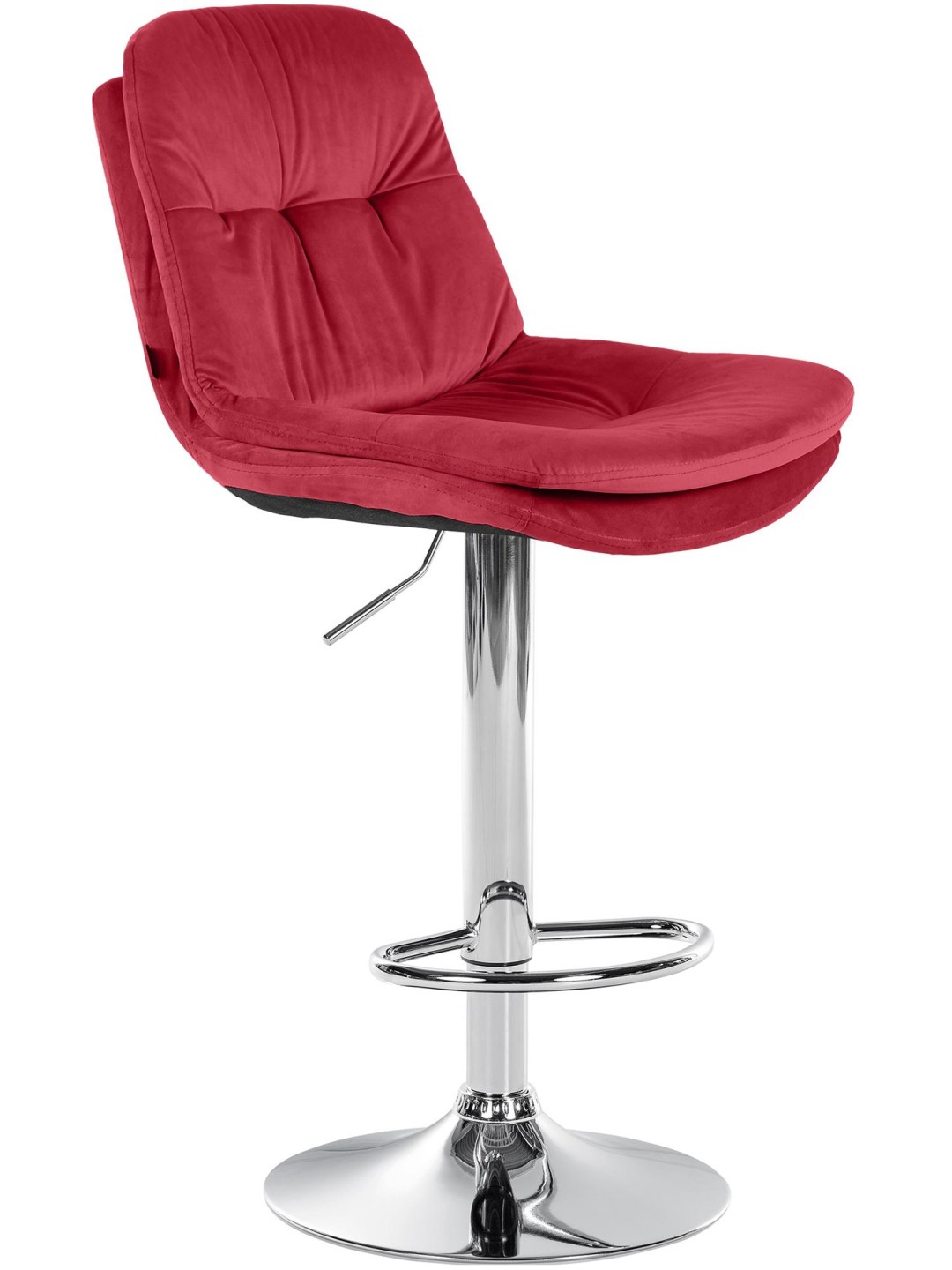 Barstol Laurel Velvet Chrome, rød