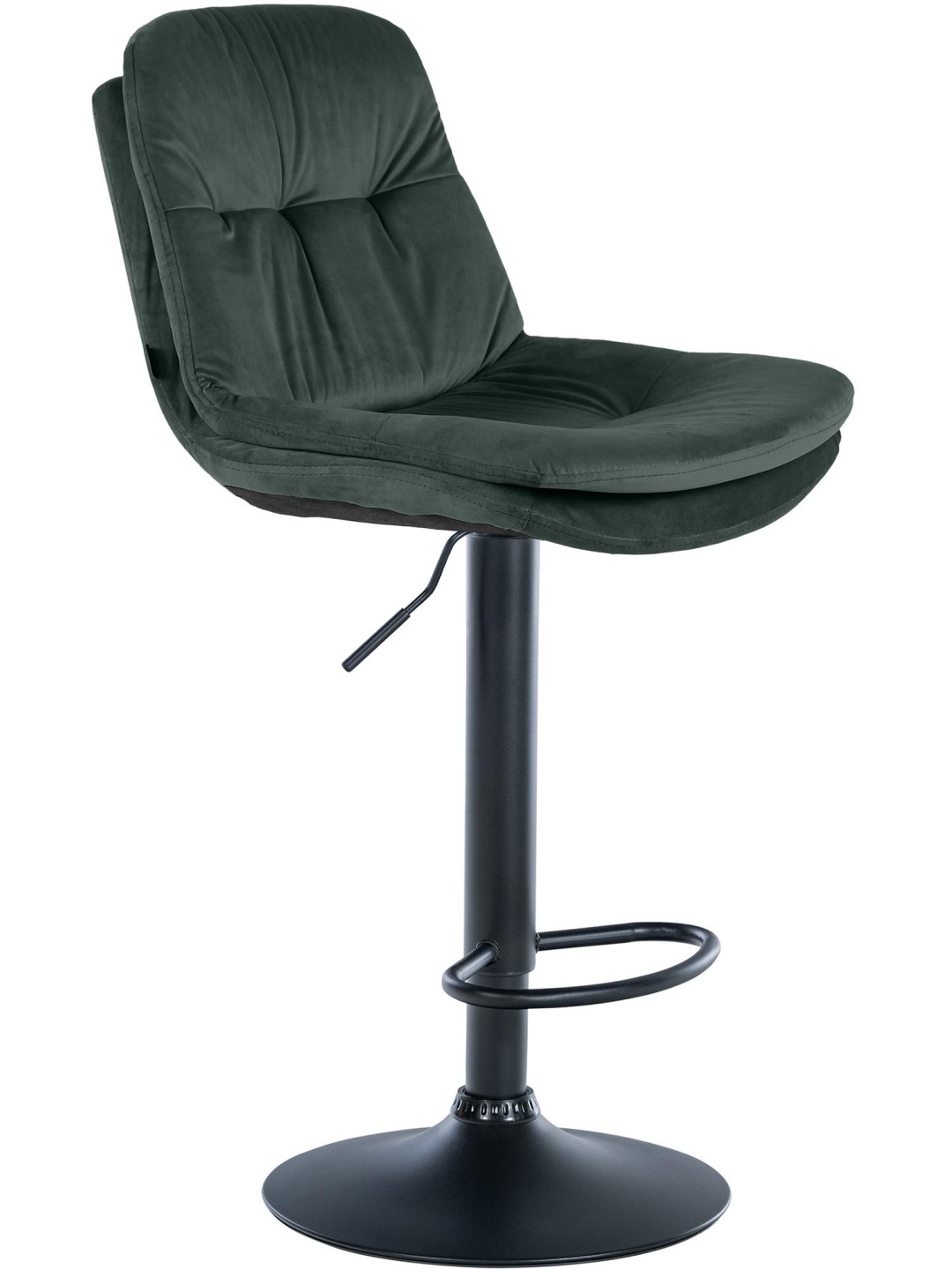 Barstol Laurel velour, mørkegrøn