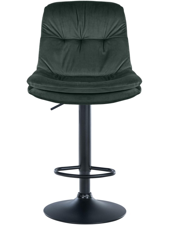Barstol Laurel velour, mørkegrøn