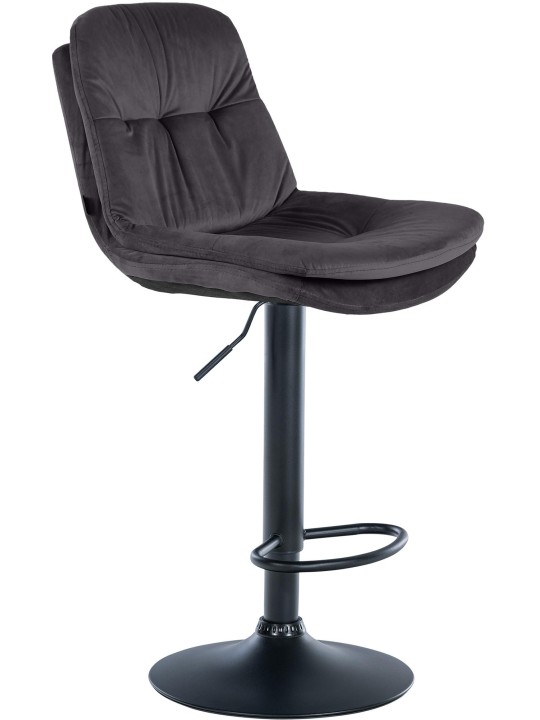Barstol Laurel velour, sort