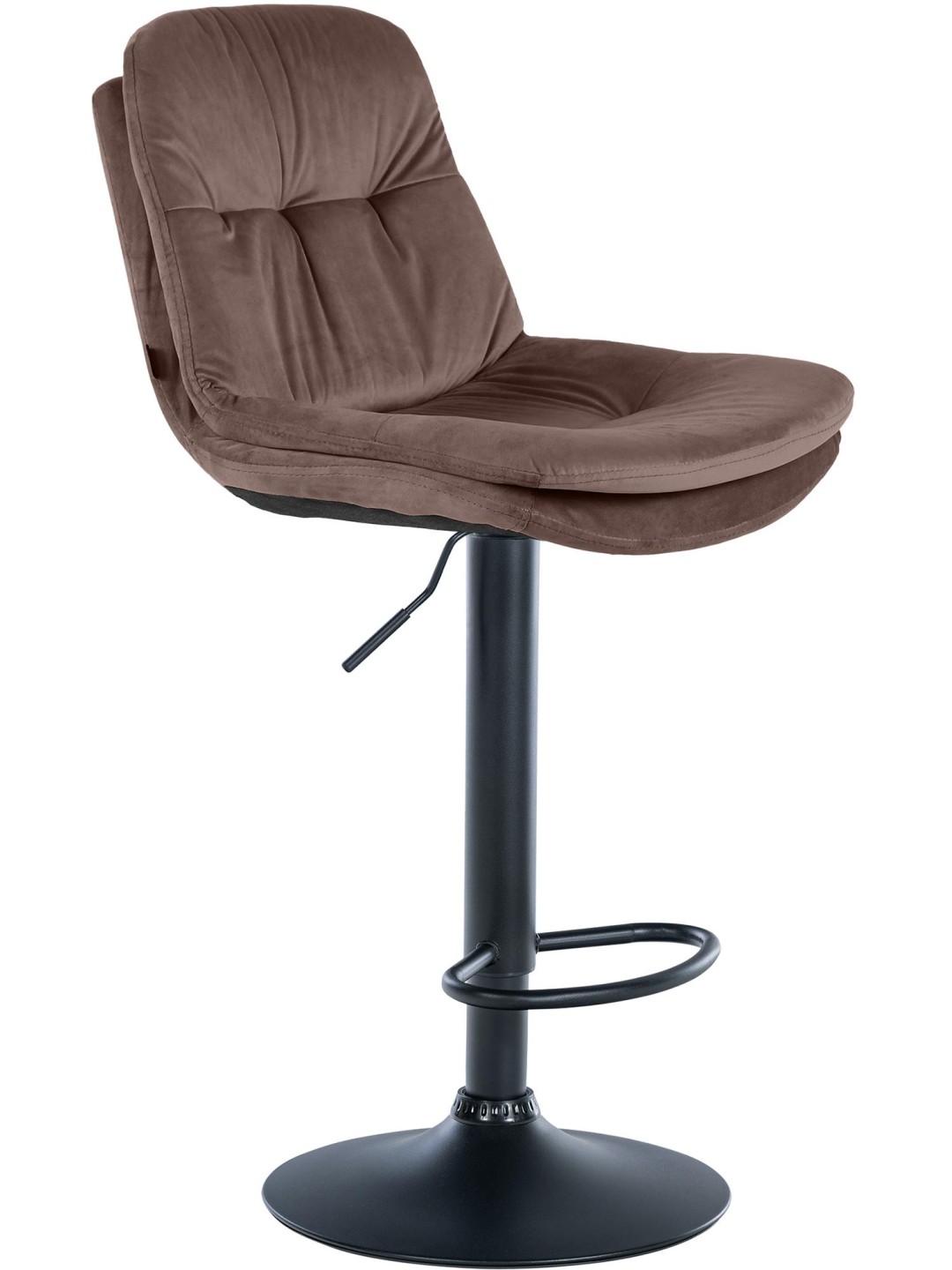Barstol Laurel velour, brun