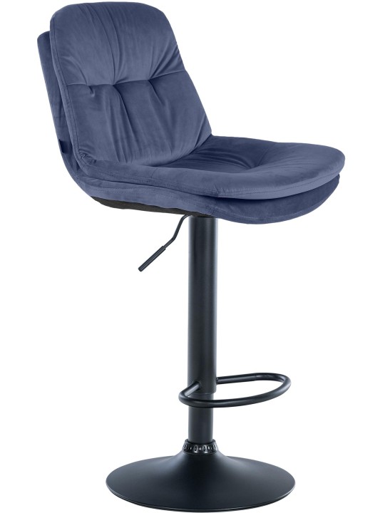 Barstol Laurel velour, blå