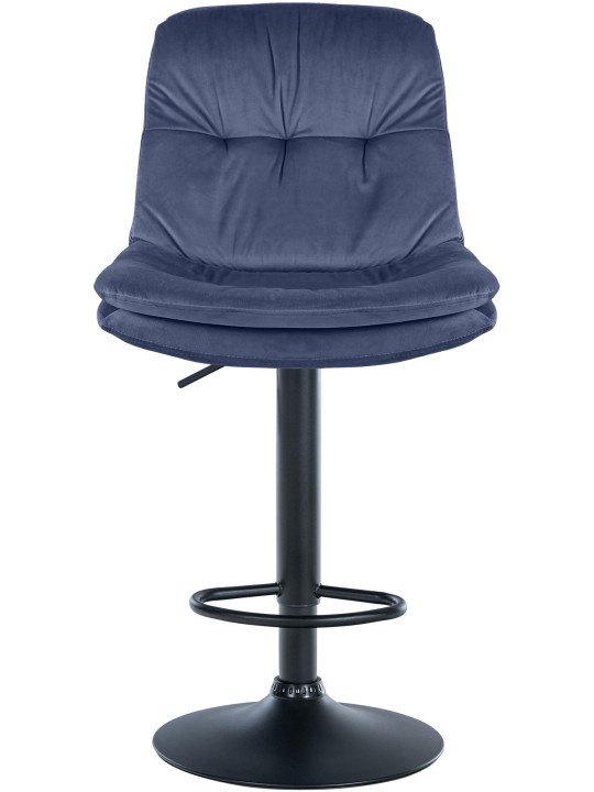 Barstol Laurel velour, blå