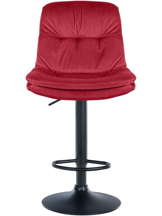 Barstol Laurel velour, rød
