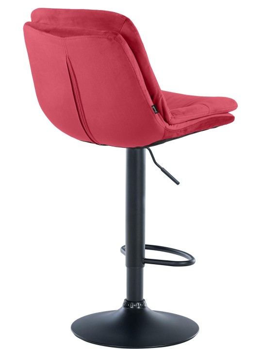 Barstol Laurel velour, rød