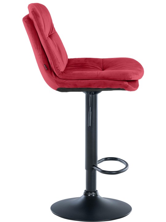 Barstol Laurel velour, rød