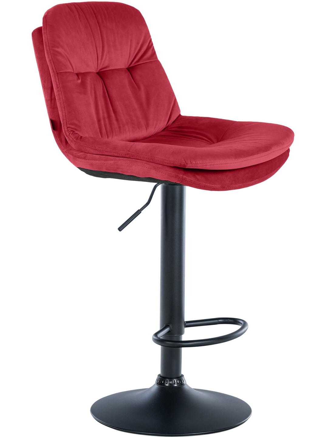 Barstol Laurel velour, rød