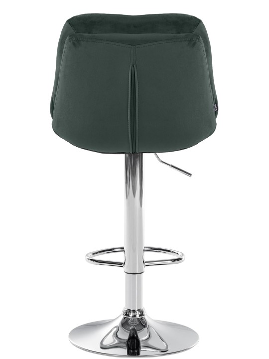 Barstol Laurel Velvet Chrome, mørkegrøn