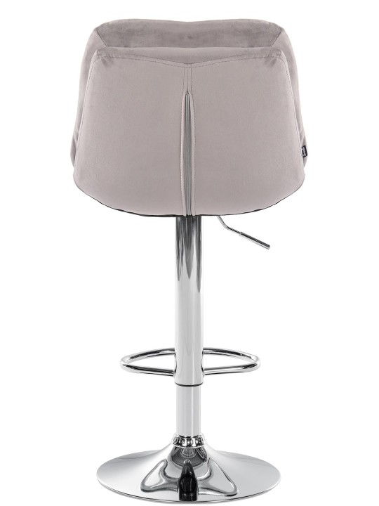 Barstol Laurel Velvet Chrome, grå