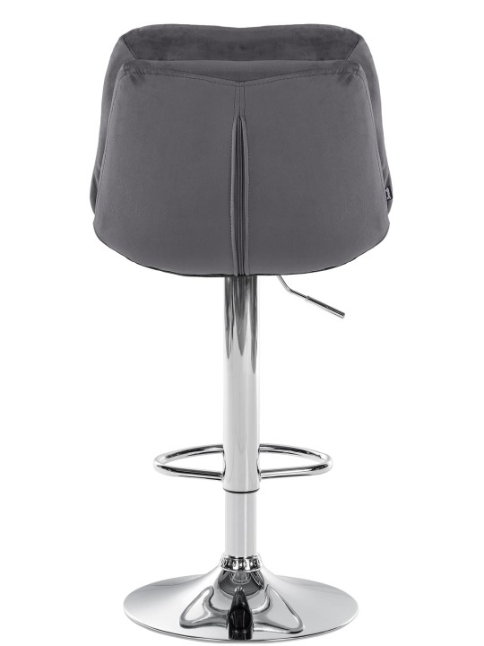 Barstol Laurel Velvet Chrome, mørkegrå