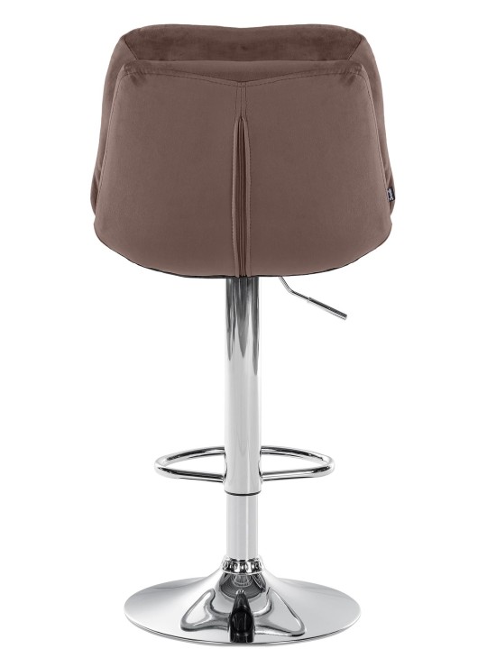 Barstol Laurel Velvet Chrome, brun