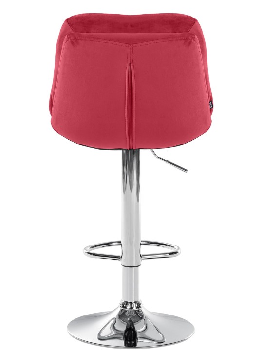 Barstol Laurel Velvet Chrome, rød