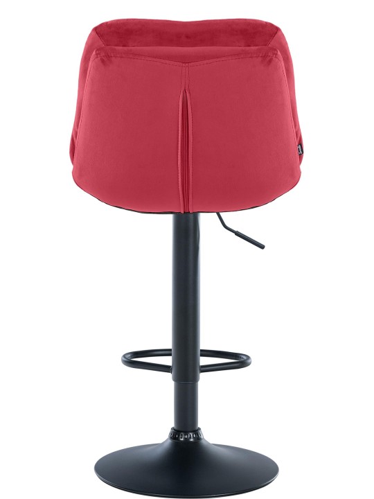 Barstol Laurel velour, rød