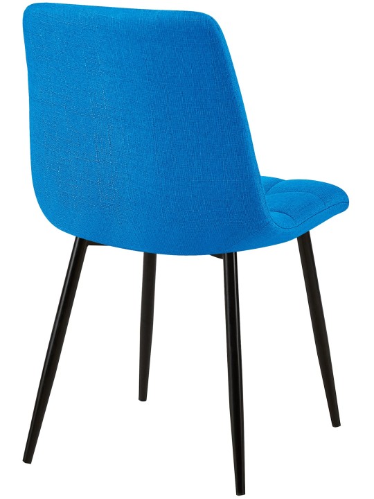 Sæt med 2 spisestuestole Tilde stof, lyseblå