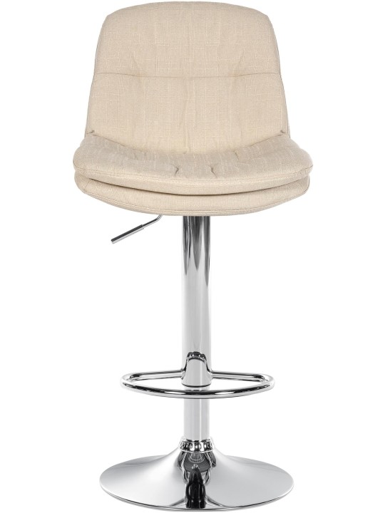 Barstol Laurel stof krom, creme