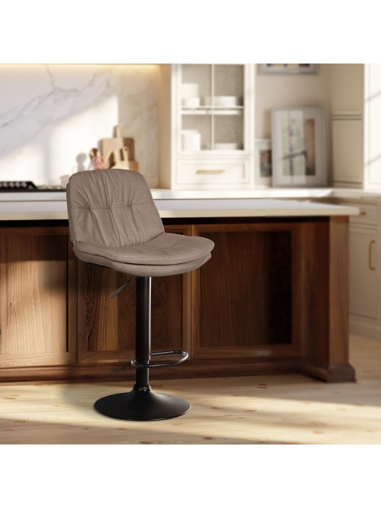 Barstol Laurel stof, taupe