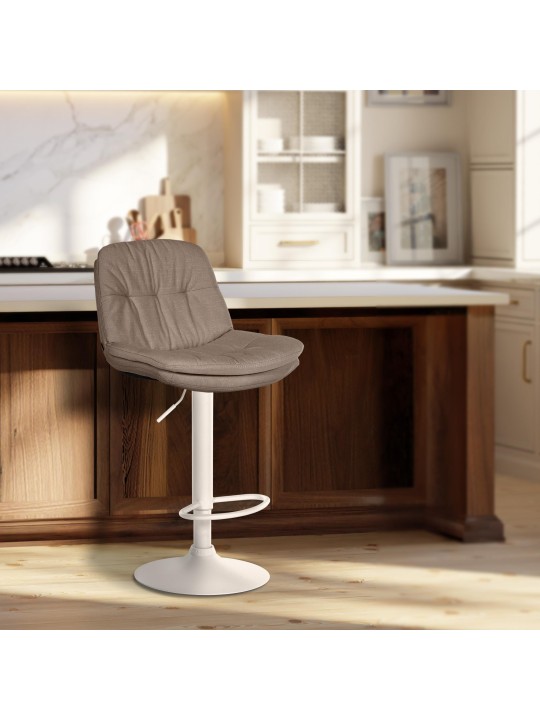 Barstol Laurel stof, taupe