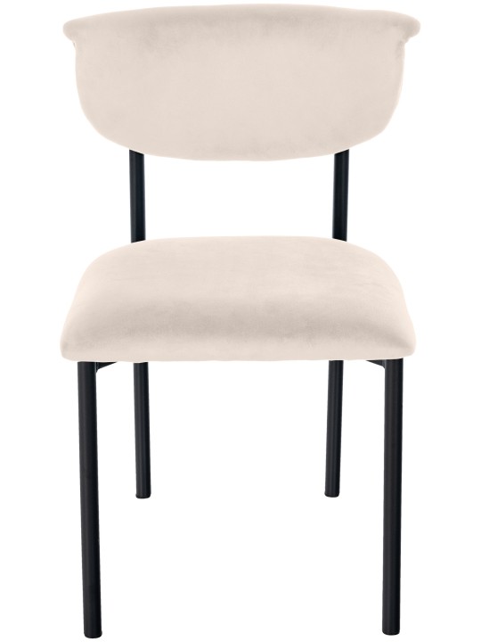 Besøgsstol Gambell fløjl, creme