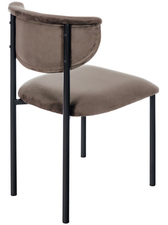Besøgsstol Gambell fløjl, brun
