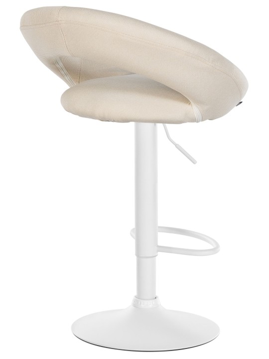Sæt med 2 barstole Olinda stof, creme