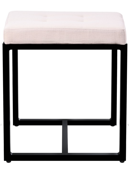 Taburet Barci B stof, creme